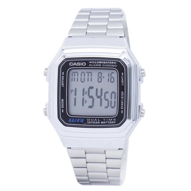 A178WA — Casio Vintage dual-time metal classic